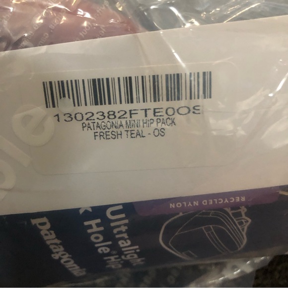 Patagonia Ultralight Hip Pack Fanny Waist Bum Belt Bag Fresh Teal 1 Liter NWT - Picture 5 of 5